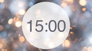 15 Minute Countdown Timer (No Music - Chime at Beginning and End)