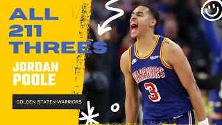 Jordan Poole ALL 211 Three-Pointers From 2021-22 NBA Regular Season | King of NBA