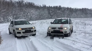 Touareg VS Pajero. Тизер.