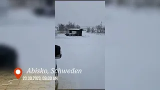 #18 Schnee im September, Alkoholkontrolle an der Grenze Norwegen.Solo Wohnmobilreise.