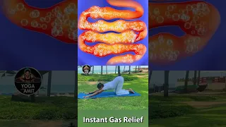 Gas Relief Yoga🔥 Get Rid of Trapped Gas in Stomach #gasrelief #bloatingrelief #fart
