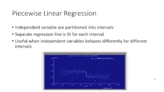 24 - Piece Wise  or Segmented Regression