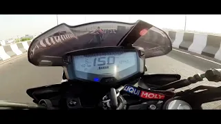 #Tvs #apache 200 4V top speed 150kmph