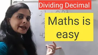 Dividing Decimal by Decimal in Hindi | Decimal For Class 6 and Class 7 | Fantastic Math