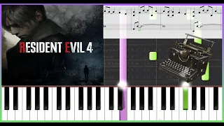 "Resident Evil 4" Save Room Theme Piano Tutorial- Sheet Music