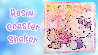 Hello Kitty Coaster Size Resin Shaker