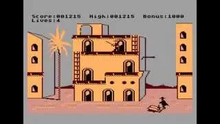 Zorro Atari XLXE Game (intro, gameplay and ending)