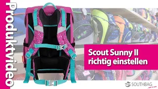 Scout Schulranzen Sunny II - richtig am Rücken einstellen