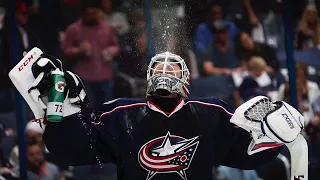 He's the backbone of our team" says Blue Jackets coach John Tortorella about goalie Sergei Bo...