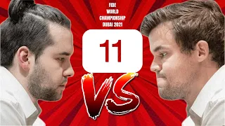 Nepomniachtchi vs Carlsen | Campeonato Mundial de Ajedrez 2021 | Partida 11