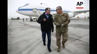 STILLS: Pentagon chief Carter visits Afghanistan