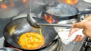 Unbelievable Wok Skills at the Satisfying! Close-up on a Local Chinese Restaurant!