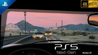 GTA 5 PS5 First Person Real Life Gameplay | 4K 60 FPS HDR | Stock Car Race up in the Desert