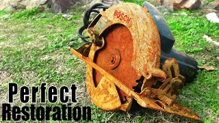 Rusty Bosch Circular SAW - Perfect Restoration