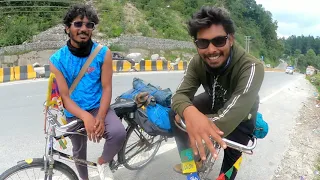 This guys are cycling around India