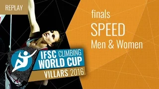 IFSC Climbing World Cup Villars 2016 - Speed - Finals - Men/Women