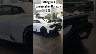 Sitting In A Lamborghini Huracan STO