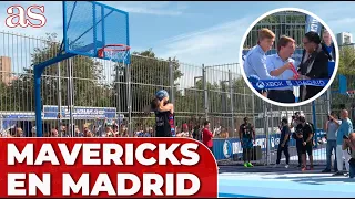 Los MAVERICKS INAUGURAN dos pistas de BALONCESTO en MADRID