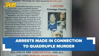 Arrests made in connection to quadruple murder of Seabeck family