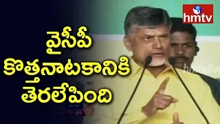 CM Chandrababu Naidu Speech in TDP Vijaya Shankaravam at Srikakulam | hmtv