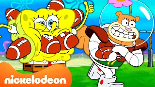 SpongeBob's SUPER Football Moments in Bikini Bottom! | Nickelodeon