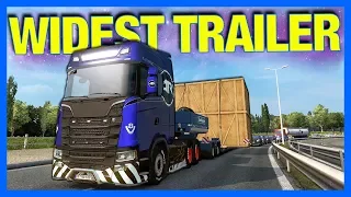 WIDEST TRAILER GOES WRONG!! (Euro Truck Simulator 2)