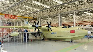 China's AG600 Amphibious Aircraft Performs Flights At Airshow China