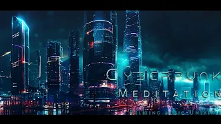 Cyberpunk Rainfall Meditation | Futuristic Relaxation Ambience