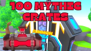 I OPENED 100 MYTHIC CRATES ( Toilet tower defense