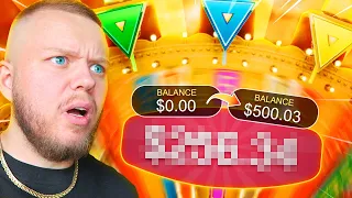 FROM NOTHING TO $500 ON CRAZY TIME IN 10 MIN!??