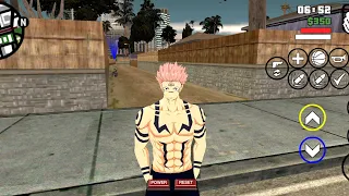 RYOMEN SUKUNA MOD GTA SAN ANDREAS ANDROID TUTORIAL