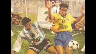 Partidazo entre Argentina y Brasil en Ritmo de la Noche con los campeones del 86