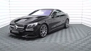 Mercedes-Benz S Coupe AMG-Line C217 Facelift | Maxton Design Splitter Set | Presentation #347