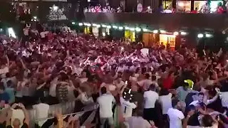 Scenes when England won the penalty shoot-out vs Colombia!!