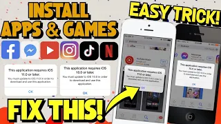 How to Install Apps & Games on Old iPhone & iPad Fix "This Application requires iOS 12"