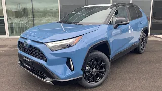 2023 Toyota RAV4 XSE Hybrid - What's New? In Depth Walk Around (Cavalry Blue)