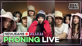 (ENG SUB) NewJeans Phoning Live 23.12.11 - Maknae's Late Night Live Gets Noisy Without Their Unnies