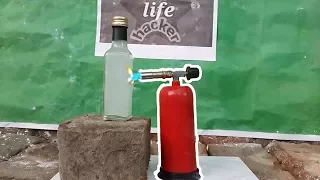 GLASS BEER BOTTLE Vs GAS TOSH !!!