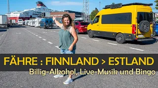 2 (!) STUNDEN PARTY-FÄHRE・Von Helsinki nach Tallinn mit dem Camper・Fähre Finnland nach Estland