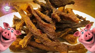 🥓В'ялене м'ясо в духовці М'ясні чіпси "Beef Jerky"🥓Нереально смачна закуска під ФІЛЬМ, під ПИВО🍺