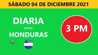 Diaria 3 pm honduras loto costa rica La Nica hoy sábado 04 diciembre de 2021 loto tiempos hoy