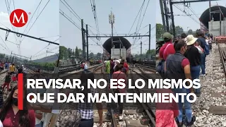 Línea A del Metro suspende servicio en CdMx; usuarios caminan en vías