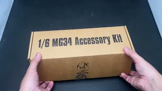 Unboxing 1/6 Scale E60066 1/6 MG34 Accessory Kit - WWII Action Figures - ww2 - MG34 Machine Gun