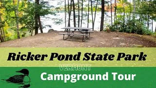 Campground Tour for Ricker Pond State Park in Vermont