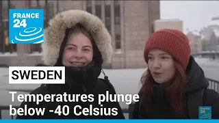 Sweden sees record cold as temperatures plunge below -40 Celsius • FRANCE 24 English