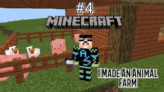 Minecraft Survival Series #4 I Made An Animal Farm
