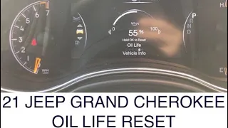 2021 Jeep Grand Cherokee Oil Life Reset How To 21 22 2022