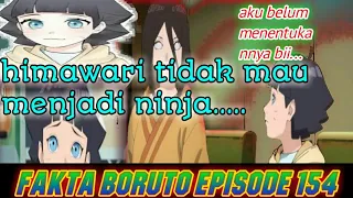 Fakta boruto episode 154 |akankah himawari ingin menjadi ninja?