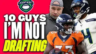 10 BIG NAME Players Im Not Drafting in Fantasy Football 2023 - Fantasy Football Draft Strategy