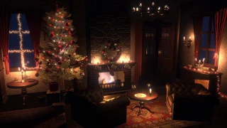 Rain & Fireplace sounds | Christmas | cozy place | White noise | Sleep, Study, Meditation 10 hours